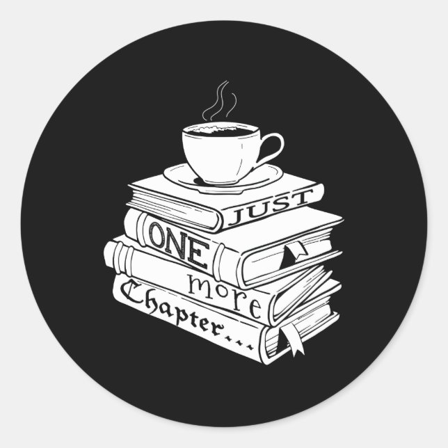 Noch ein Kapitel Buchlesung Runder Aufkleber (Vorderseite)