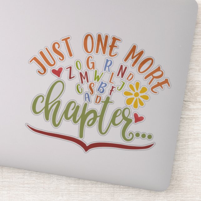 Noch ein Kapitel. Lesekonzepte für Studierende Aufkleber (Detail)