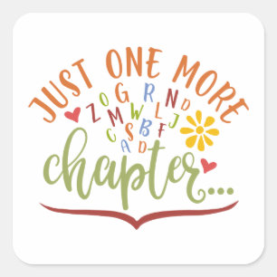 Noch ein Kapitel. Lesekonzepte für Studierende Quadratischer Aufkleber