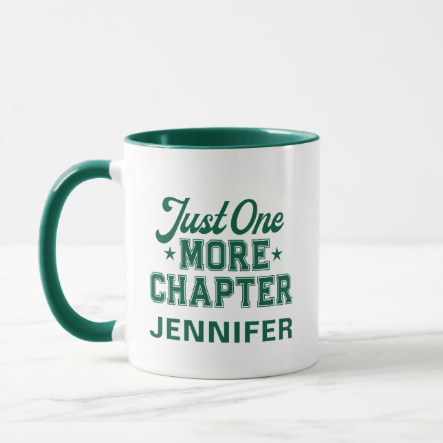 Noch ein Kapitel Tasse Grün Buchwurm (Links)