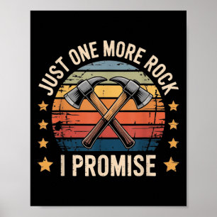 Noch ein Rock I Versprechen Geologe Retro Style Poster