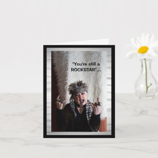 Noch ein Rockstar in meiner Träumerkarte Karte (Kleine Pflanze)