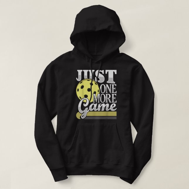 Noch ein Spiel - Funny Pickleball Player Paddle Hoodie (Design vorne)