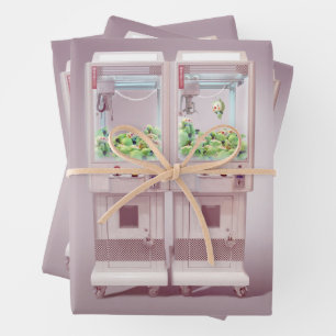 Noch ein Versuch: Kawaii-Rosa-Krankenhaus-Maschine Geschenkpapier Set