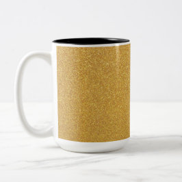 Noch ein weiterer Gold-Glitzer Zweifarbige Tasse