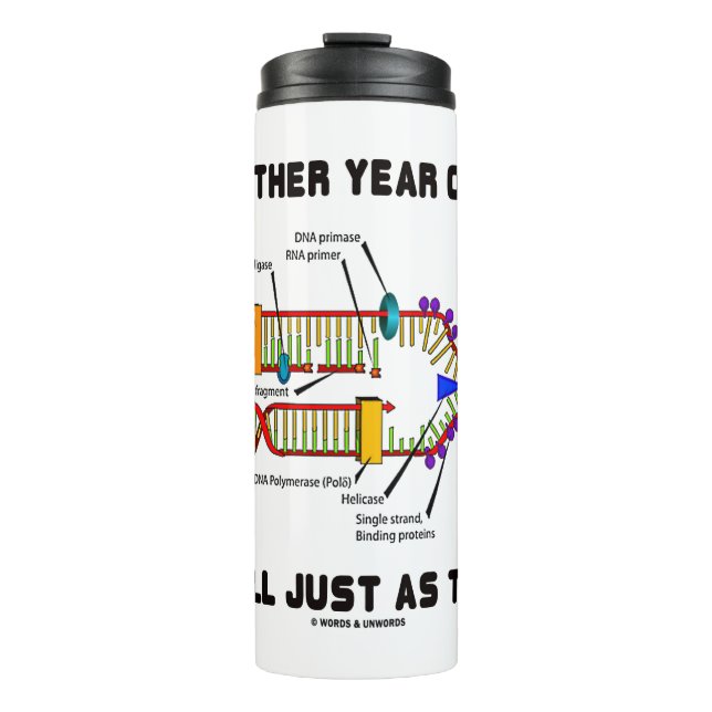 Noch ein weiteres Jahr älter, immer noch genauso v Thermosbecher (Vorderseite)