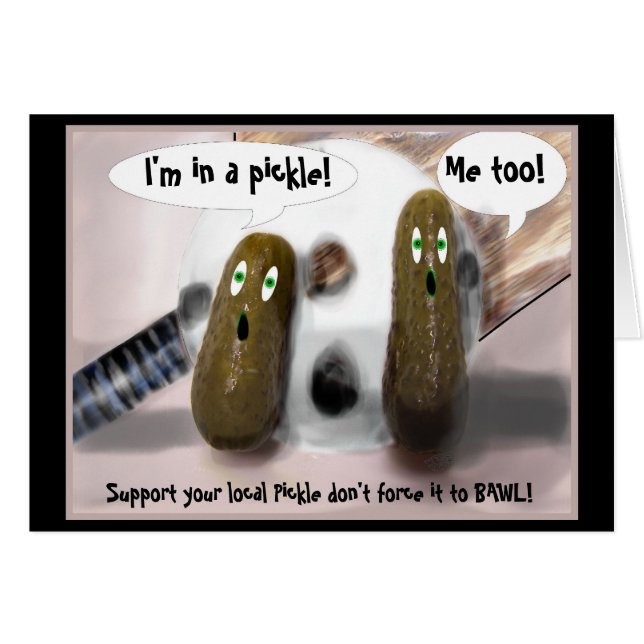 Noch eine Gherkin Comic Card (Vorderseite (Horizontal))