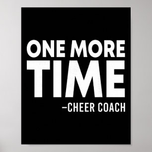 Noch einmal Cheer Coach Lustige Cheerleading Cheer Poster