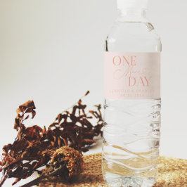 Noch einmal Hochzeitstag Probe rot pink Wasserflaschenetikett