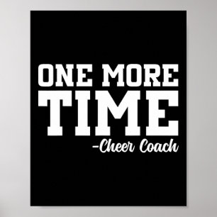 Noch einmal - Lustiges Cheerleader-Cheer-Trainer-G Poster