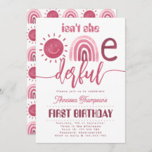 Noch einmal pink Rainbow Sunshine Virtual Birthday