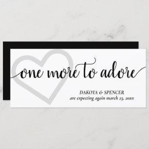 Noch eins zu Adore Simple Black Heart Pregnancy Ankündigung