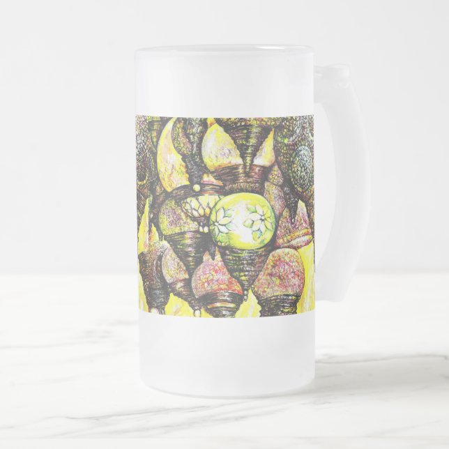 Noch größere Farbidee Mattglas Bierglas (VorderseiteRechts)