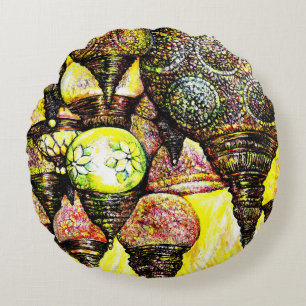 Noch größere Farbidee Rundes Kissen