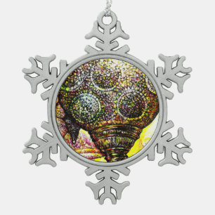 Noch größere Farbidee Schneeflocken Zinn-Ornament