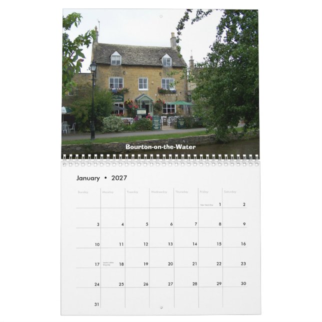 Noch landschaftlicheres England Kalender (Jan 2027)