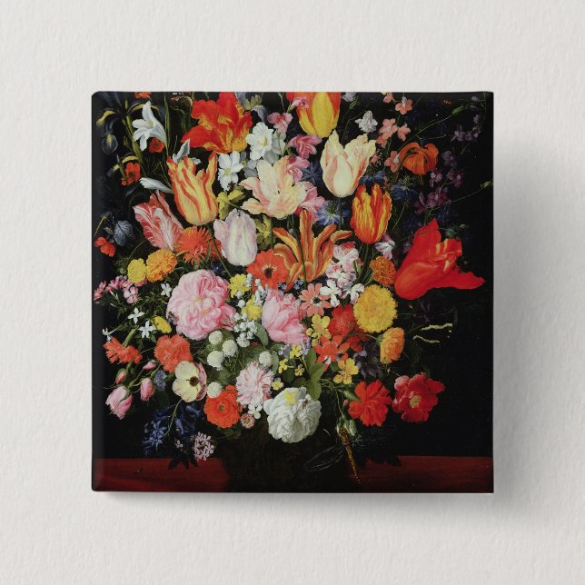 Noch Leben der Blumen, 1610s Button (Vorderseite)