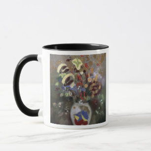 Noch Leben eines Vase Blumen (Pastell auf Papier) Tasse