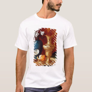 Noch Leben eines Vergoldung Ewer, Vase Blumen T-Shirt