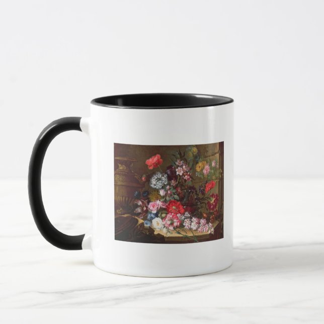 Noch Leben mit Blumen Tasse (Links)