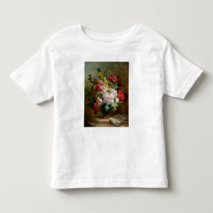 Noch Leben mit Blumen und Blattmusik Kleinkind T-shirt
