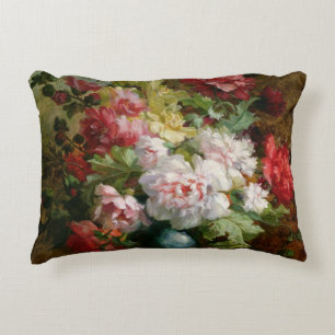 Noch Leben mit Blumen und Blattmusik Zierkissen