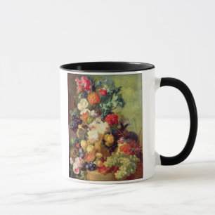 Noch Leben mit Blumen und Frucht Tasse
