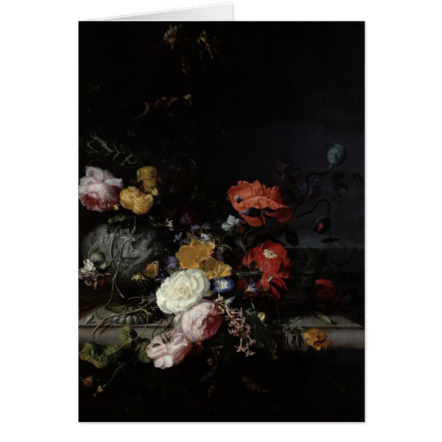 Noch Leben mit Blumen und Insekten (Vorne)