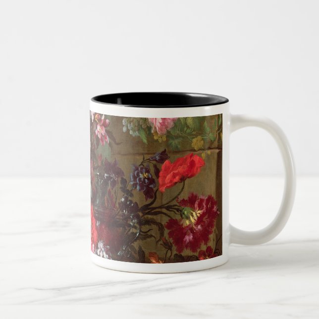 Noch Leben mit Blumen Zweifarbige Tasse (Rechts)