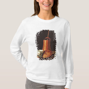 Noch Leben mit einem trinkenden Schokoladen-Set, T-Shirt