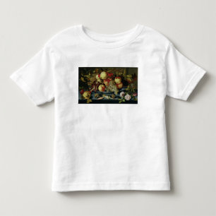 Noch Leben mit Frucht, Blumen und Meeresfrüchten Kleinkind T-shirt