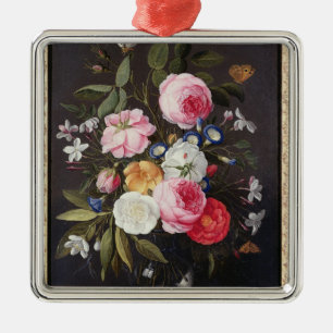 Noch Leben T32512 der Blumen in einem Vase, 1661 Ornament Aus Metall