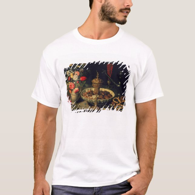 Noch Leben von Blumen und von Dörrobst, 1611 T-Shirt (Vorderseite)