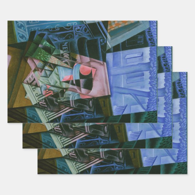 Noch Leben vor einem offenen Fenster von Juan Gris Geschenkpapier Set (Set)