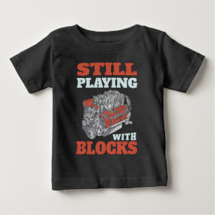 Noch mit Blockmechanik spielen Baby T-shirt