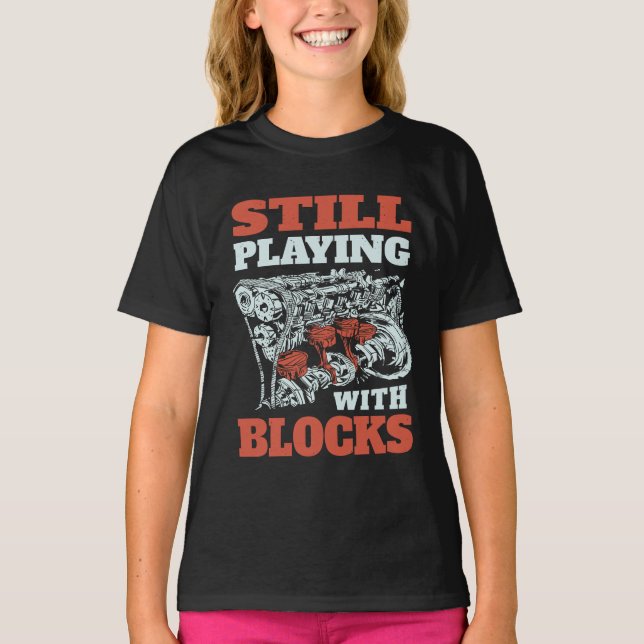 Noch mit Blockmechanik spielen T-Shirt (Vorderseite)