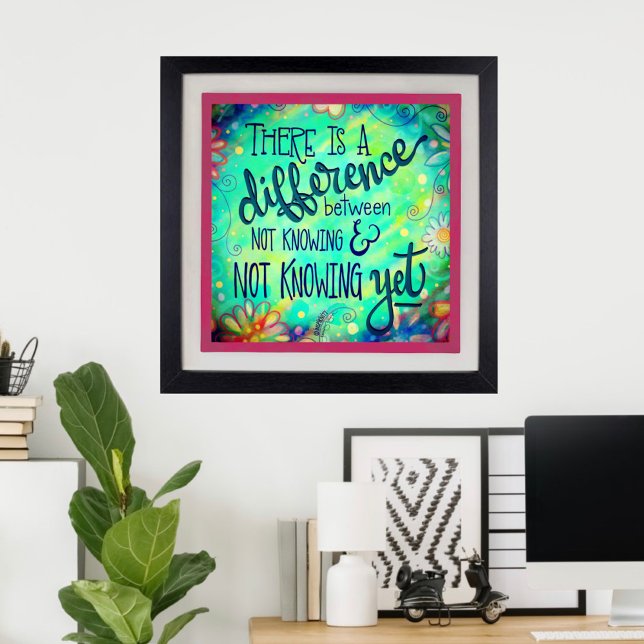 Noch nicht bekannt, Inspirierend Zitatinkrivität Poster (Von Creator hochgeladen)