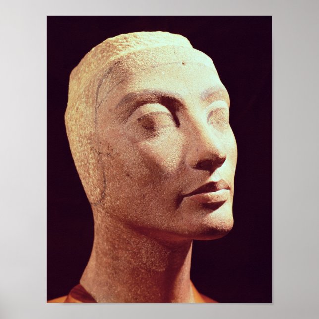 Noch nicht fertig gestellt Kopf von Nefertiti, Neu Poster (Vorne)