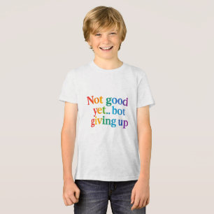 noch nicht gut aufgeben Tri-Blend shirt