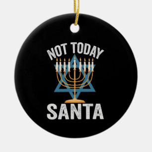 Noch nicht heute Weihjüdisch Hanukkah Holiday Meno Keramik Ornament