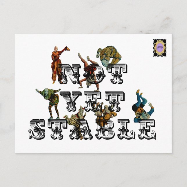 Noch nicht stabil postkarte (Vorderseite)