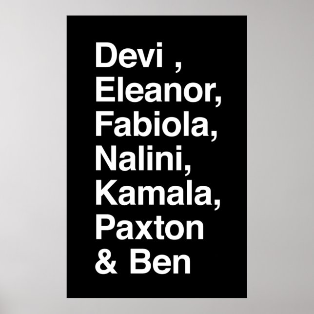 Noch nie habe ich je Team Poster (Vorne)