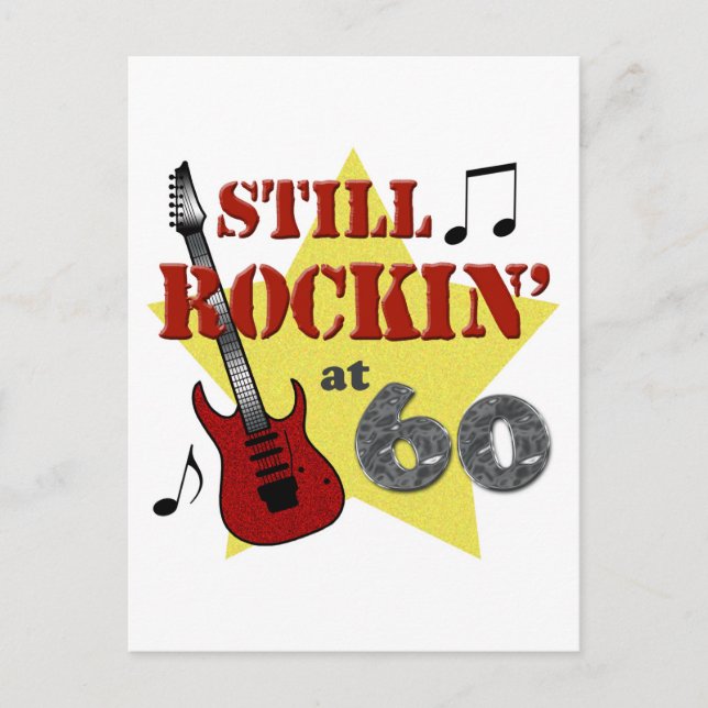 Noch Rockin' bei 60 Postkarte (Vorderseite)