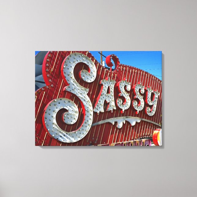 Noch Sassy 1980 Leinwanddruck (Vorderseite)