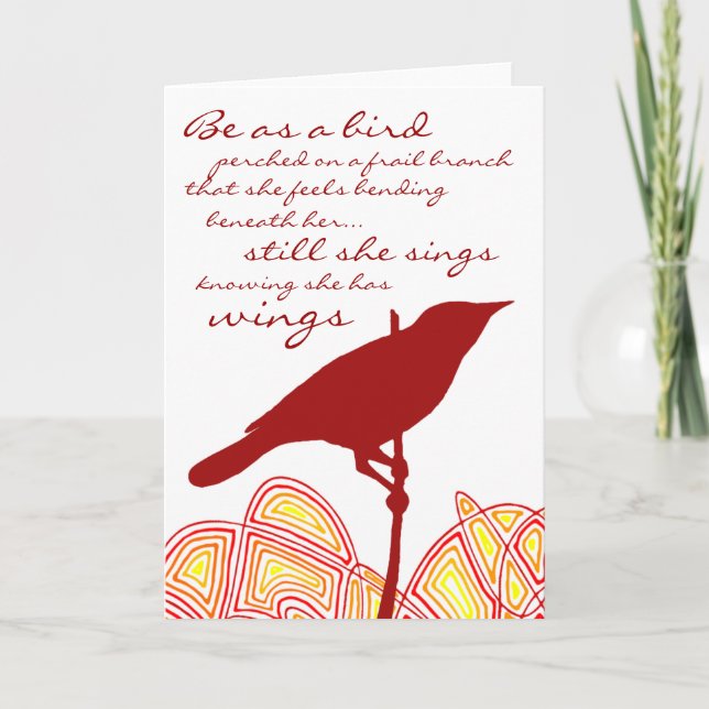 Noch singt sie karte (Vorderseite)