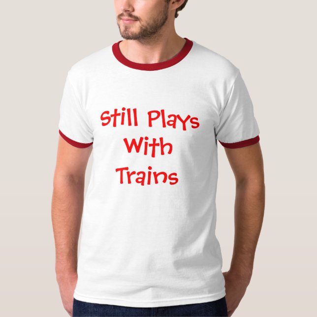 Noch Spiele mit Zügen T-Shirt (Vorderseite)