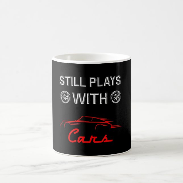 Noch spielt mit Autos Funny Car Anhänger Kaffeetasse (Mittel)