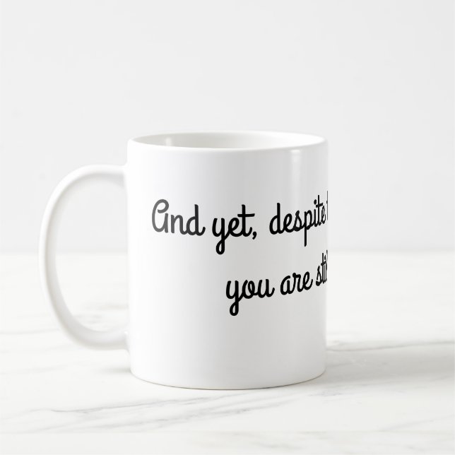 Noch, sprechend mit mir kaffeetasse (Links)