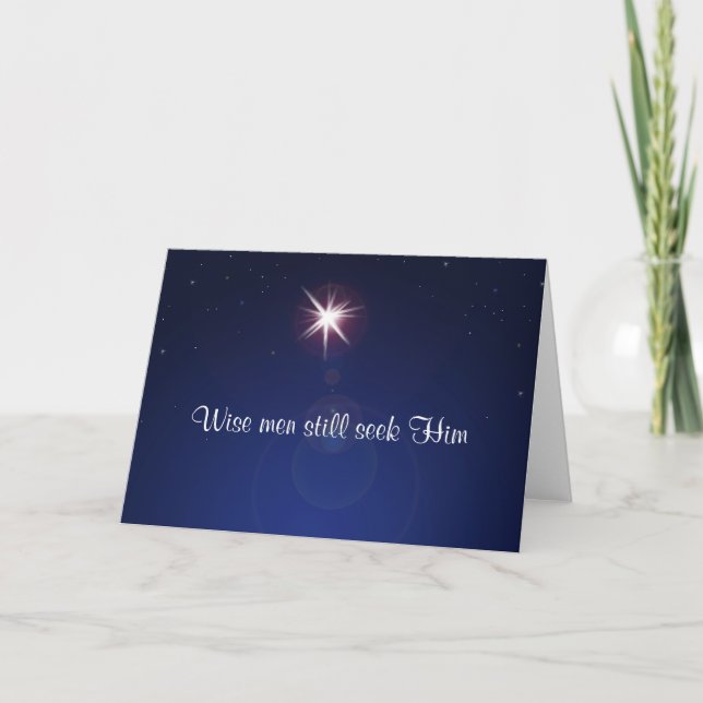 "Noch suchende" Weihnachtskarte Feiertagskarte (Vorderseite)
