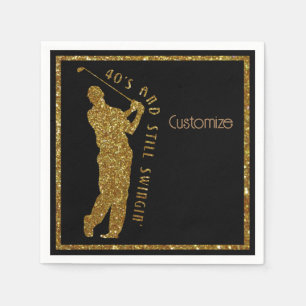 Noch Swingin' Golfer 40 bis 49 Serviette